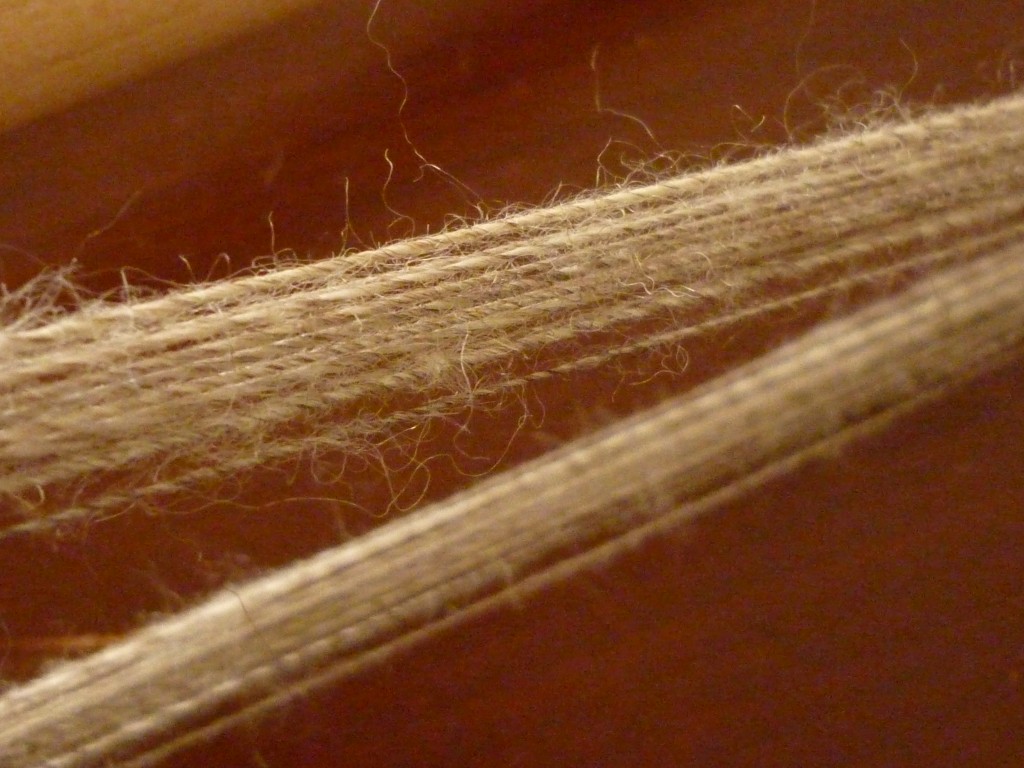 laceweight off-weight yarn on a niddy noddy